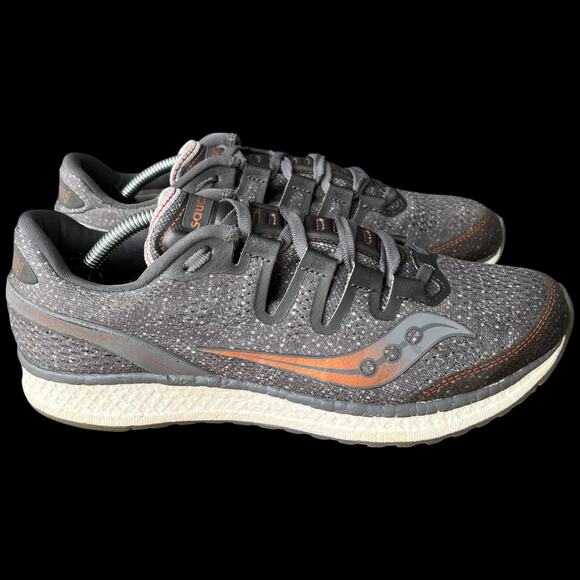 SAUCONY Freedom IS0 Women's 9.5 Running Shoes Grey Denim Copper Sneakers - Picture 6 of 16